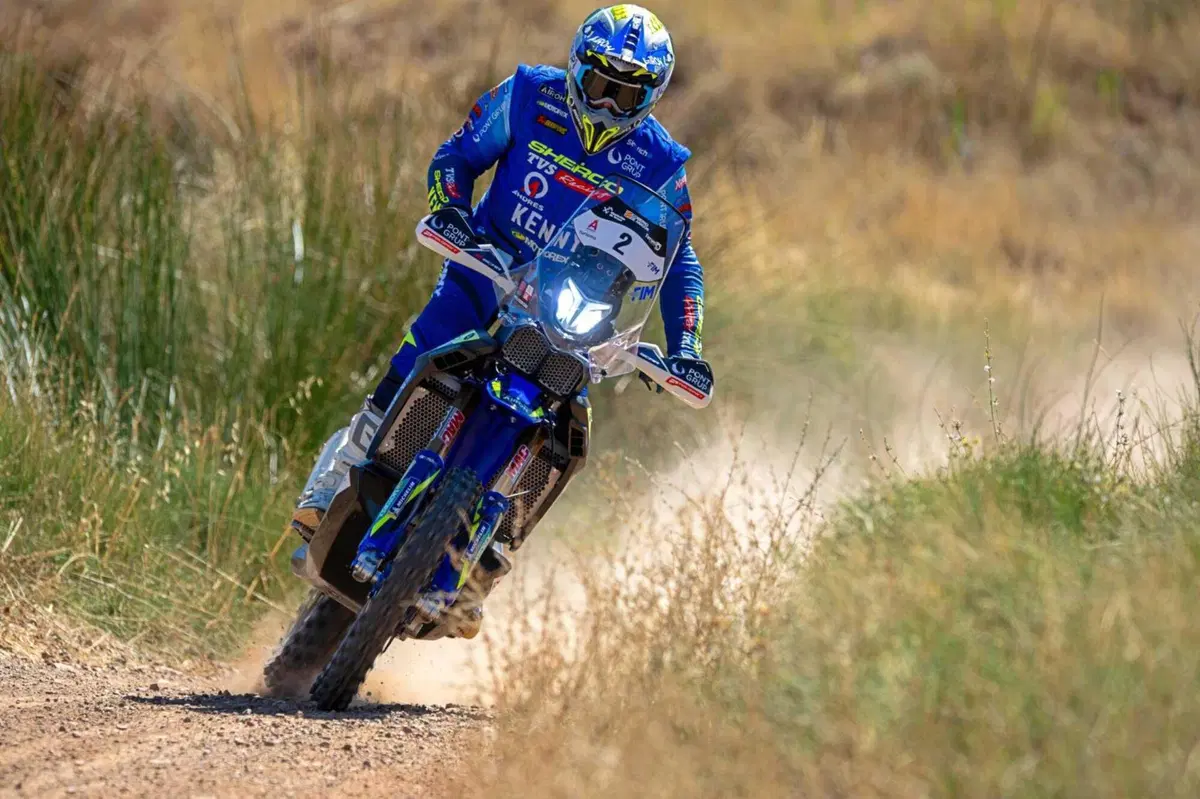 Baja España Aragón. Vincono Santolino, Sherco, e Ferreira, Toyota