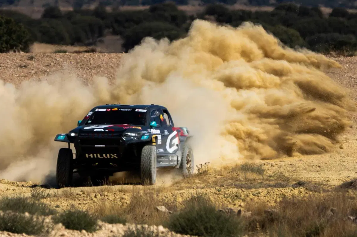 Baja España Aragón. Vincono Santolino, Sherco, e Ferreira, Toyota (3)