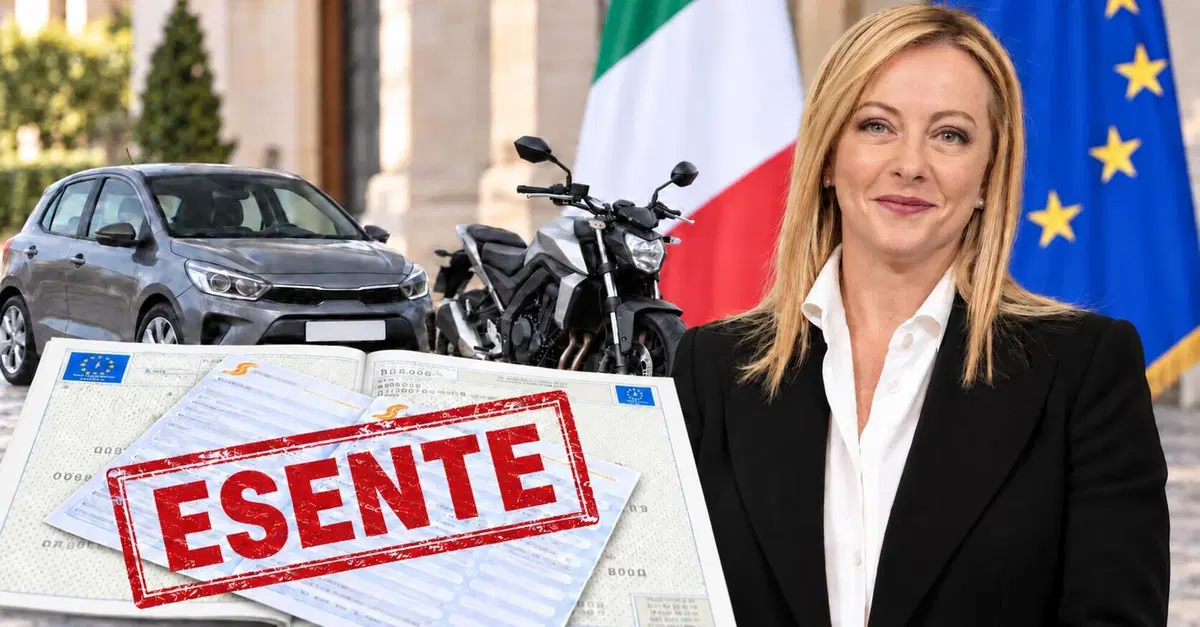 Il governo abolisce il bollo moto