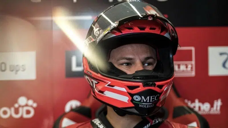 MotoGP, Nicolò Bulega ha avuto un incidente al Mugello mentre provava la 850 cc