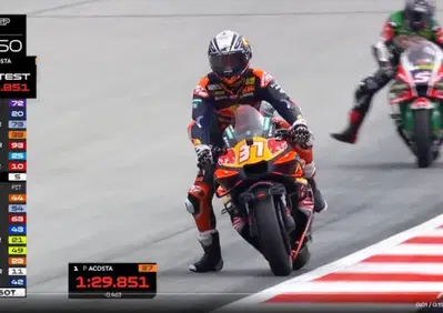 MotoGP, FP1: sorpresa KTM in Austria, Acosta-Pol Espargaro davanti a tutti, Bagnaia 18° [CLASSIFICA]