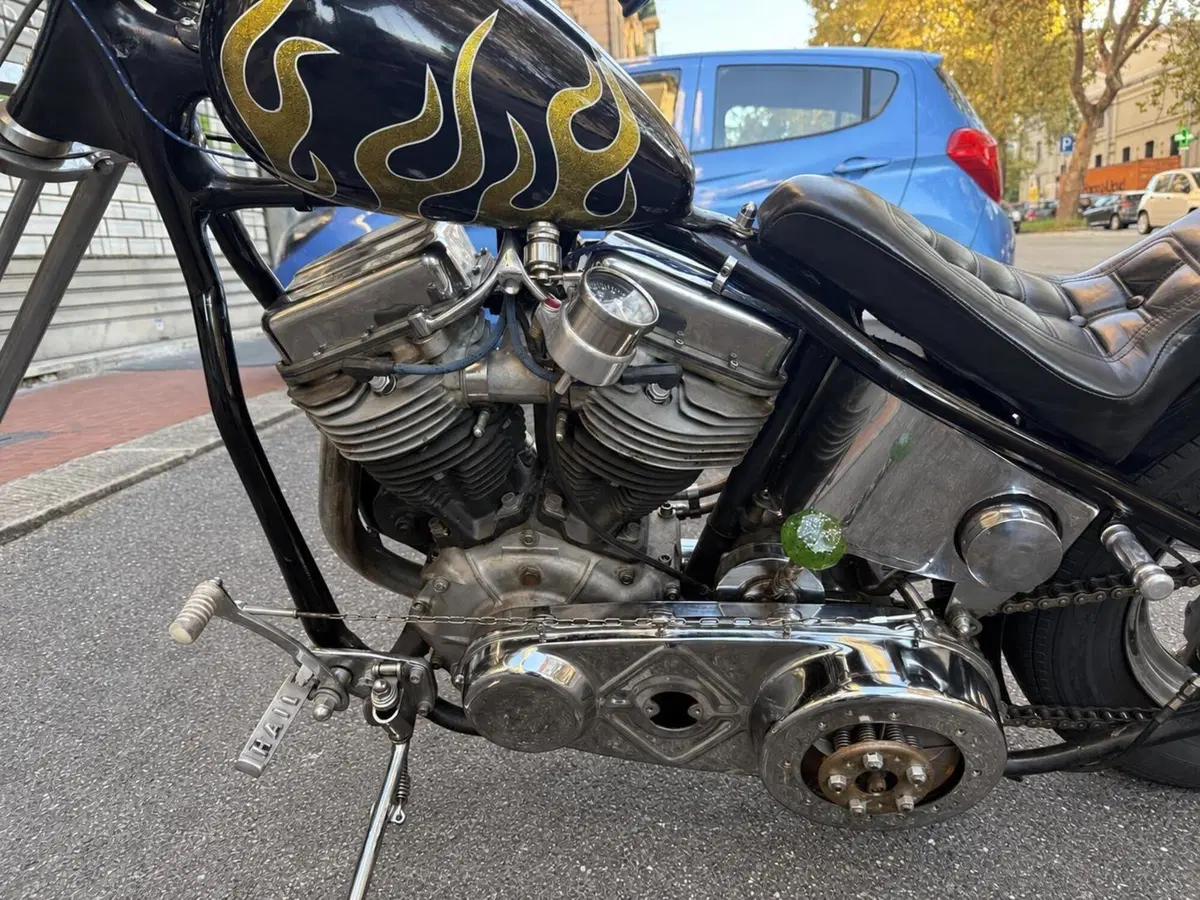 Harley-Davidson Panhead chopper (4)