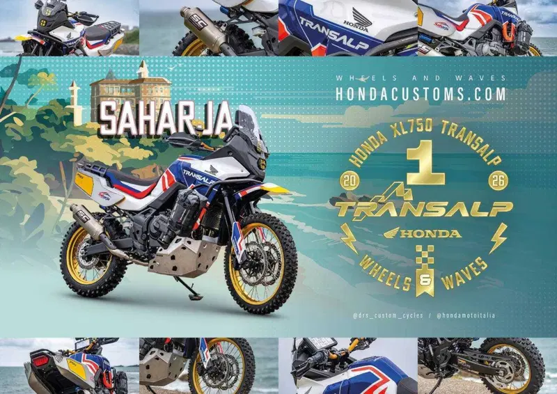 La vincitrice per la categoria Off Road su base Transalp, la Saharja di DRS Custom