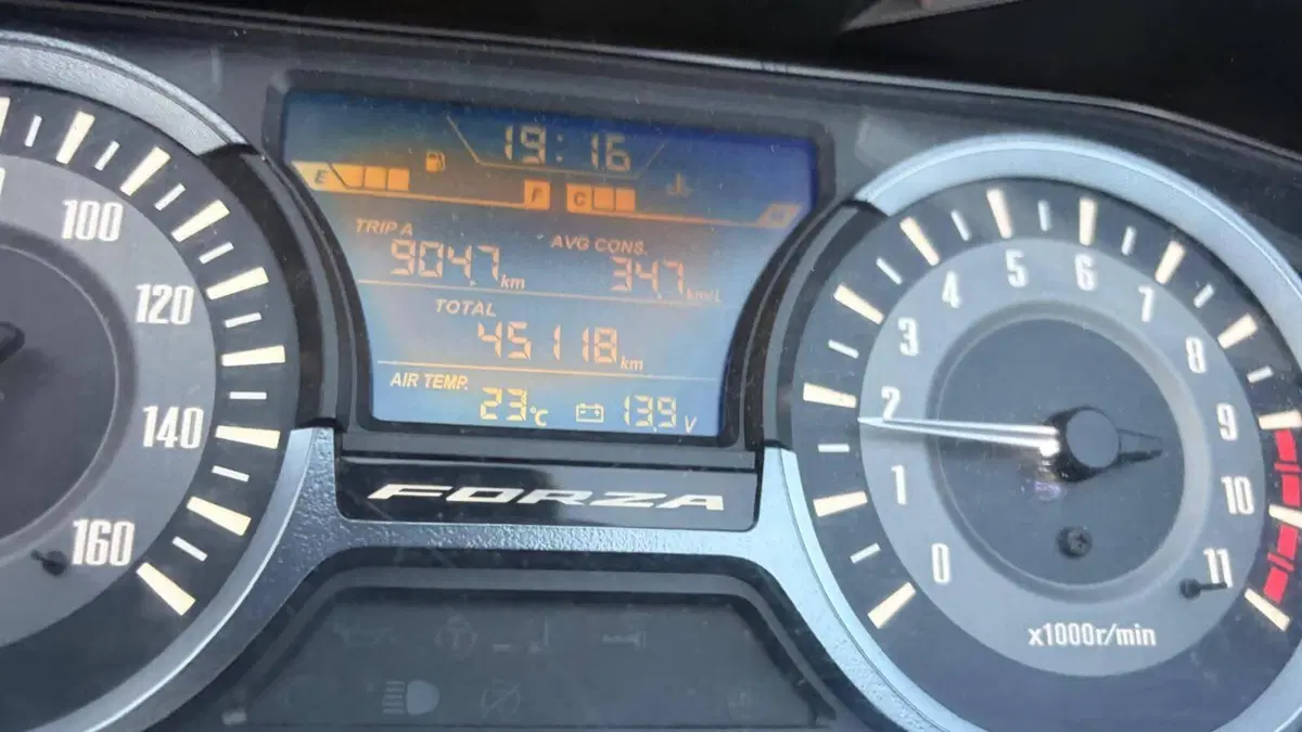 Strumentazione Honda Forza 300 2018 (2)