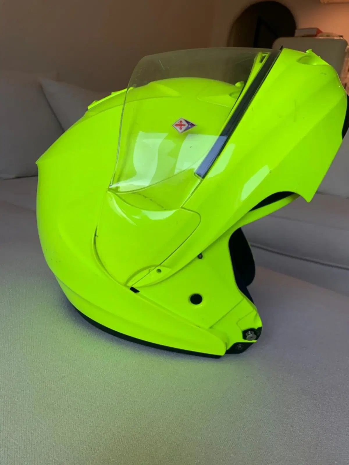 Casco SUOMY D2O Giallo Fluo - XXL Made in italy (2)