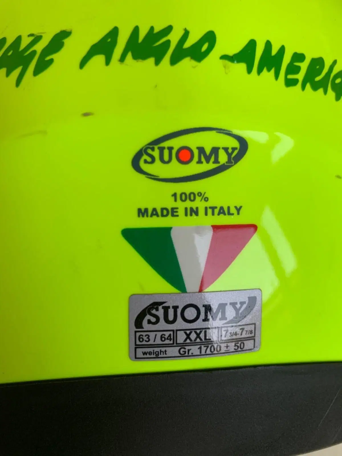 Casco SUOMY D2O Giallo Fluo - XXL Made in italy (3)