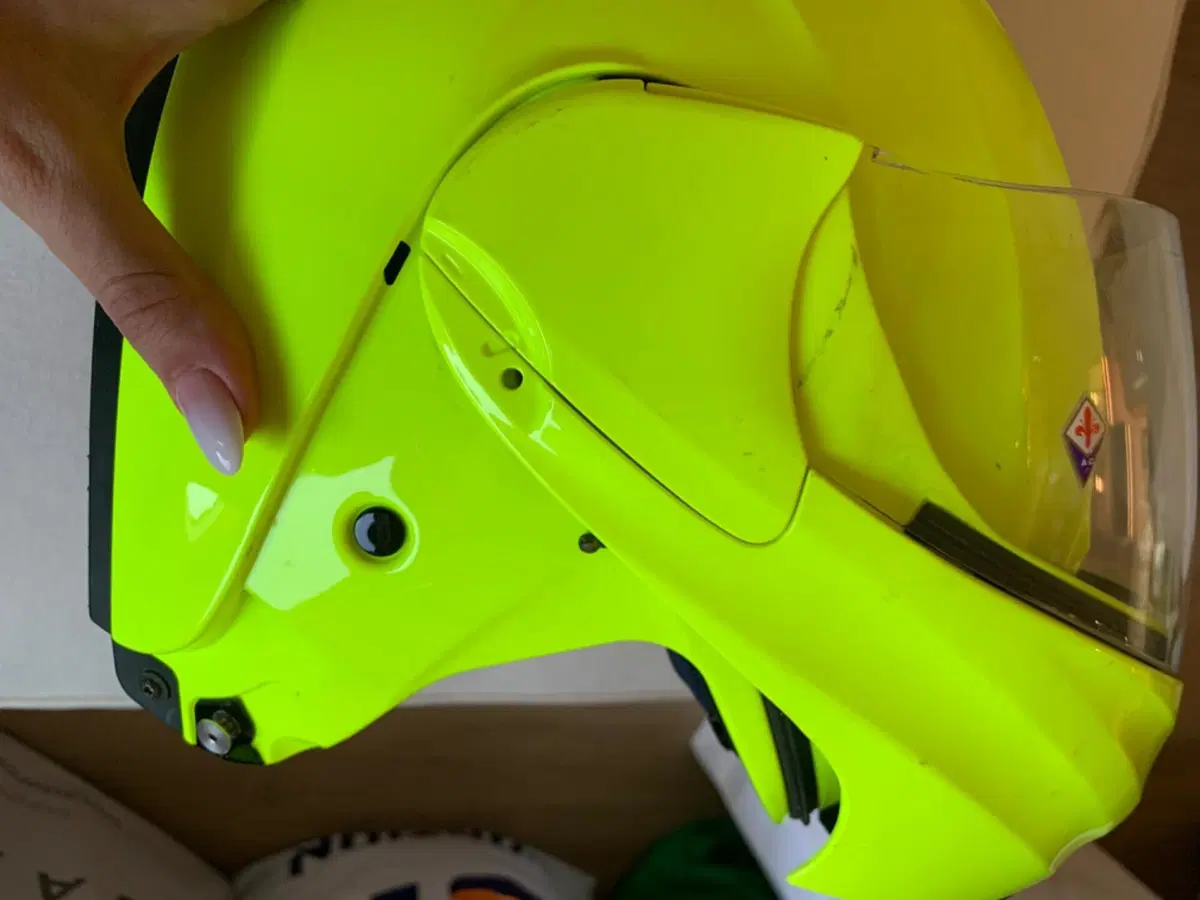 Casco SUOMY D2O Giallo Fluo - XXL Made in italy (4)