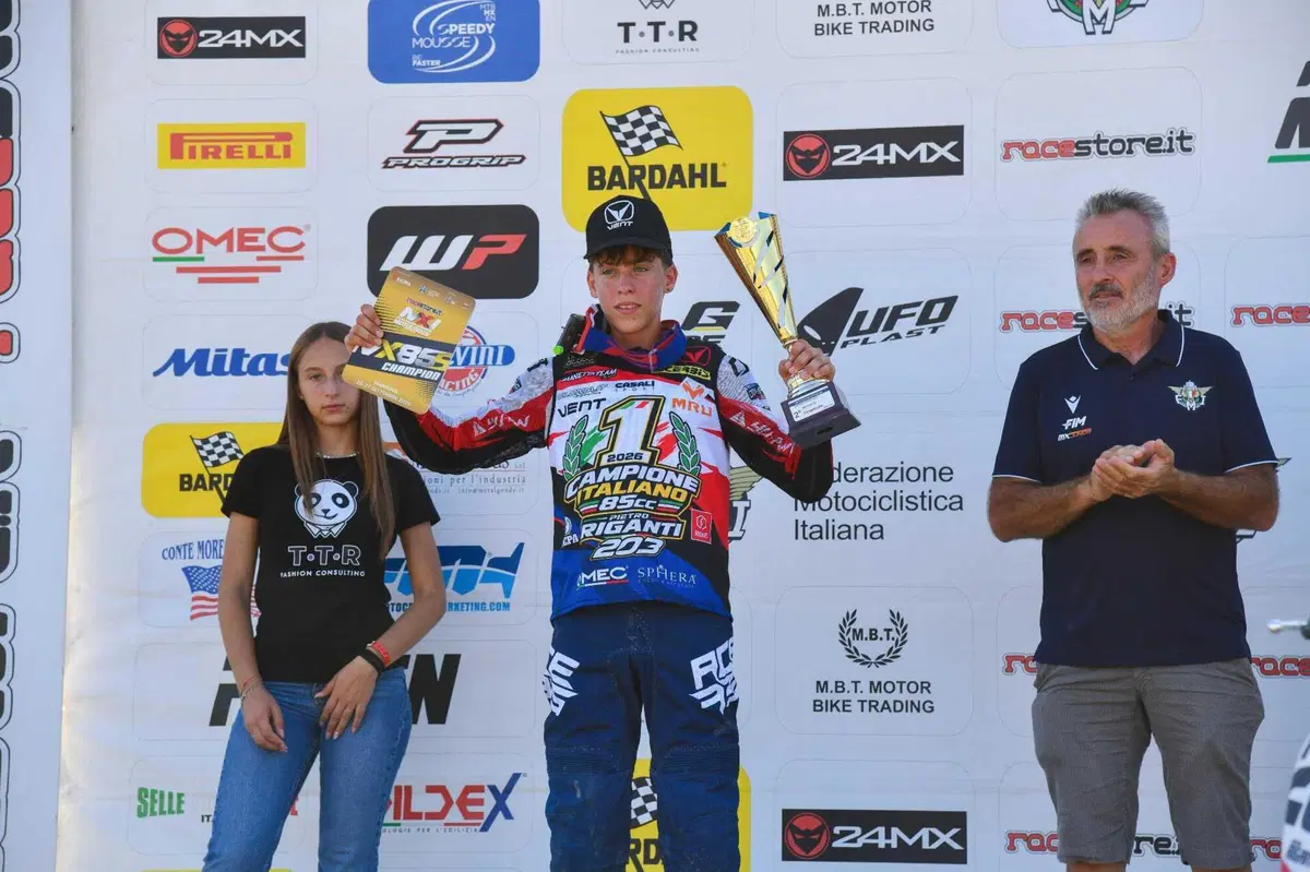 Pietro Riganti conquista Mantova e il tricolore della classe 85