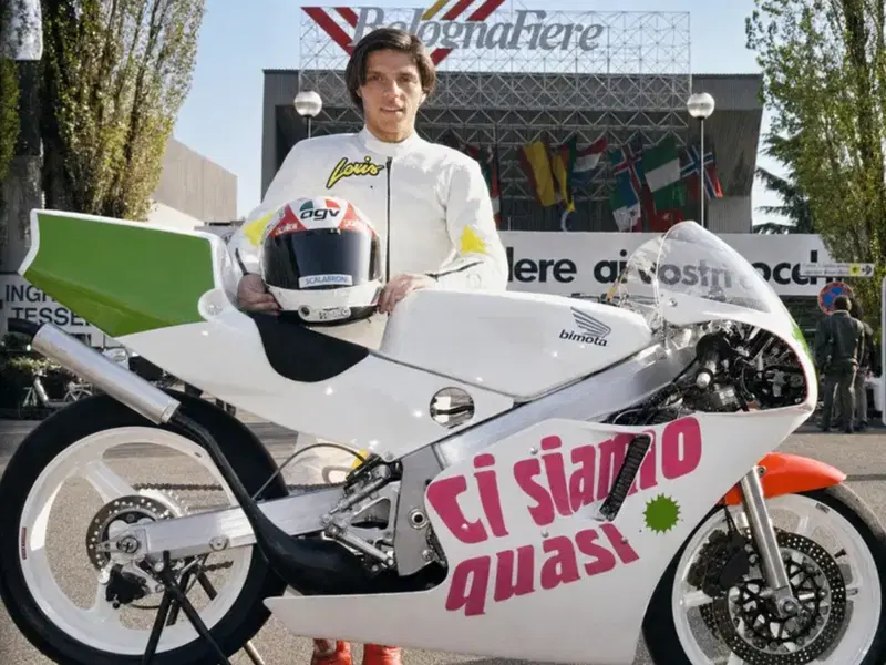 Capirossi nel 1991 al MotorShow