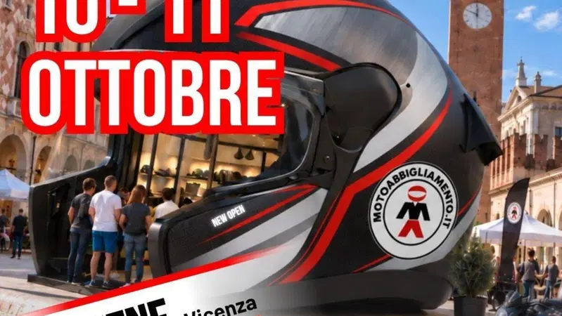 Motoabbigliamento arriva a Thiene: il 10 e 11 ottobre apre il 36° punto vendita