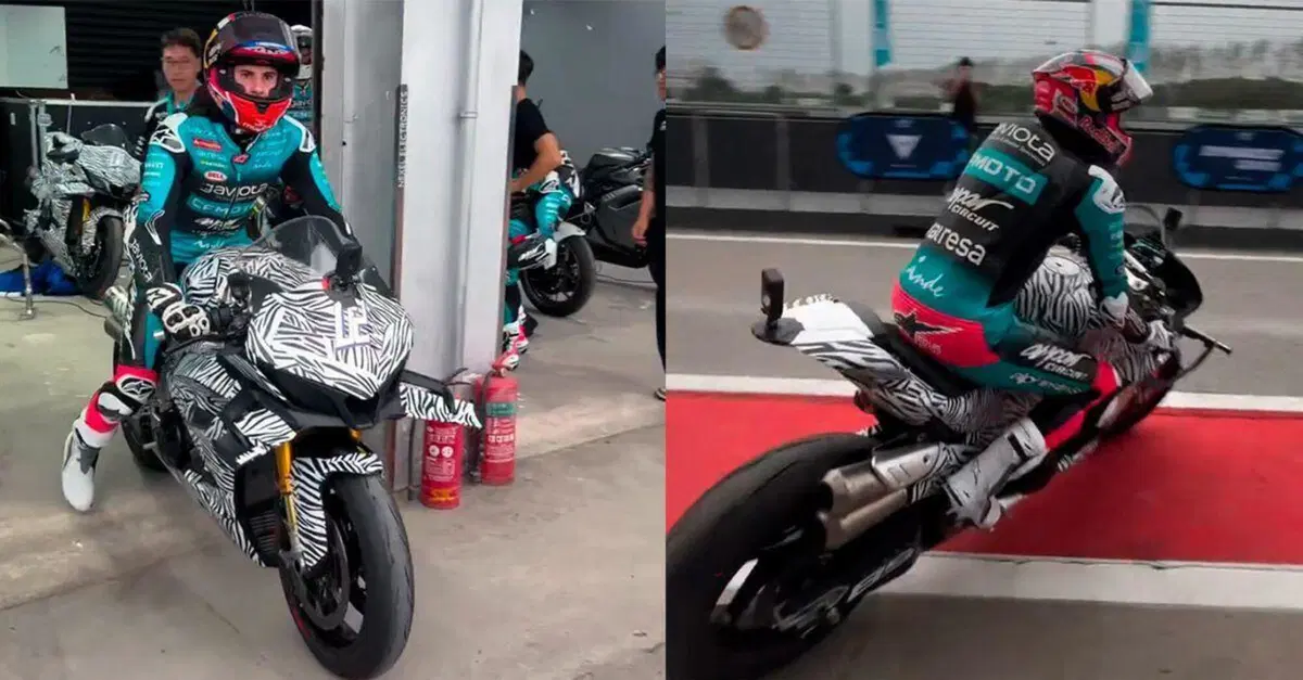 Che ci fanno Alonso, Holgado e Quiles in sella ad una superbike cinese?