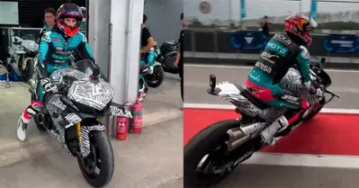 Che ci fanno Alonso, Holgado e Quiles in sella ad una superbike cinese?