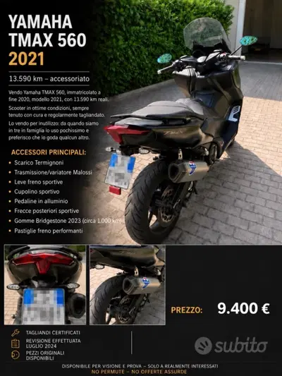 Yamaha T-Max 560 (2020 - 21) usata