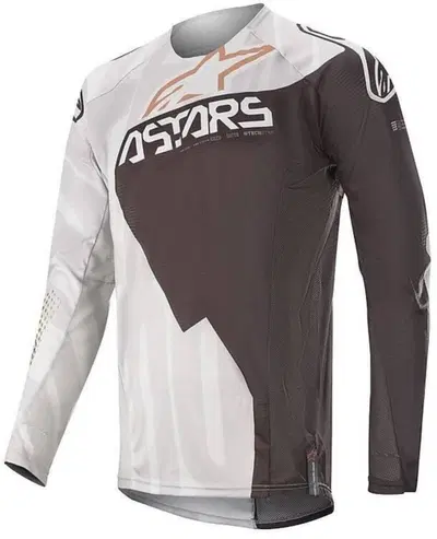 Maglia Motocross Alpinestars Techstar Factory Gray