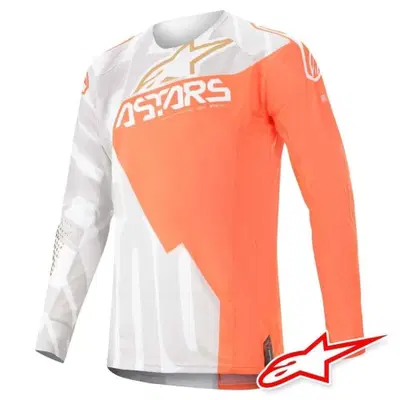 Maglia Motocross Alpinestars Techstar Factory Whit