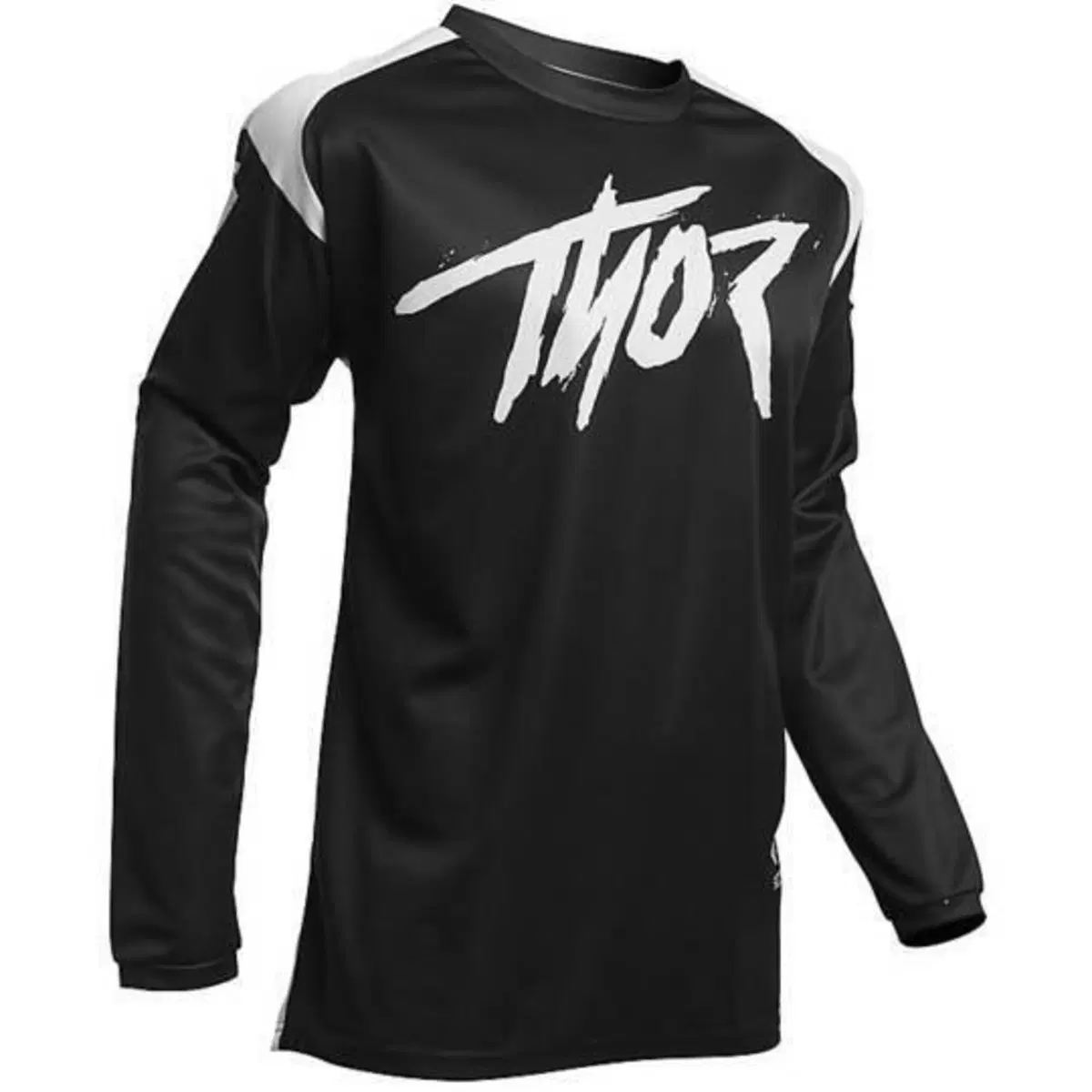 Maglia Motocross Enduro Thor Sector Link Nero Bian