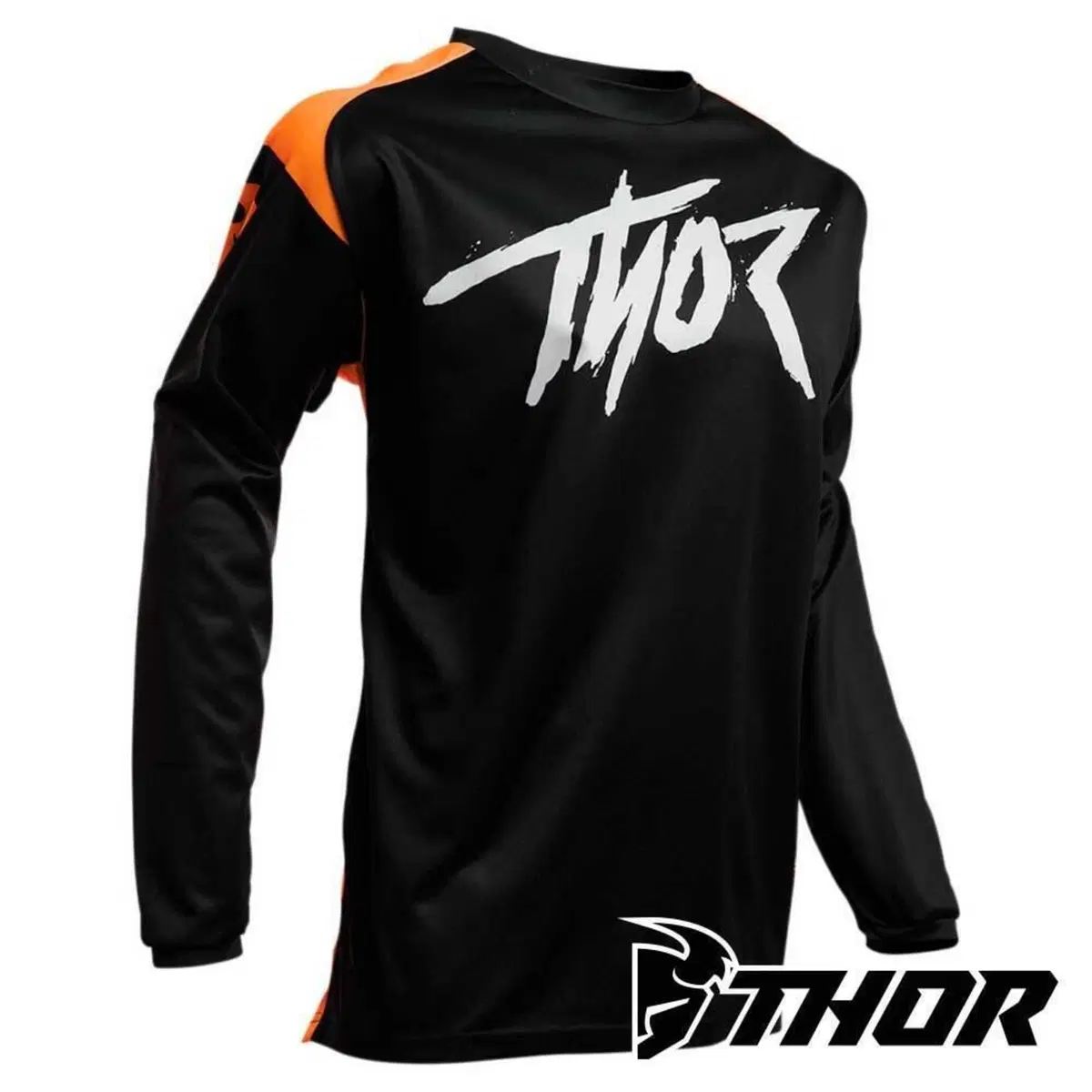 Maglia Motocross Enduro Thor Sector Link Black Ora