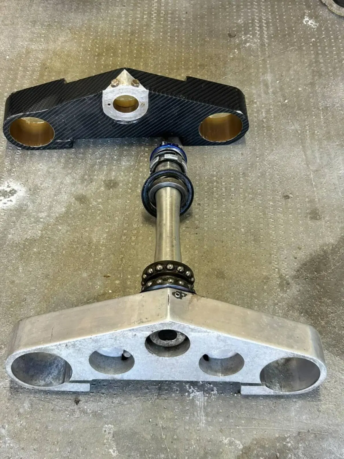 Piantone sterzo con piastre Yamaha R6 2008/2009 (2)