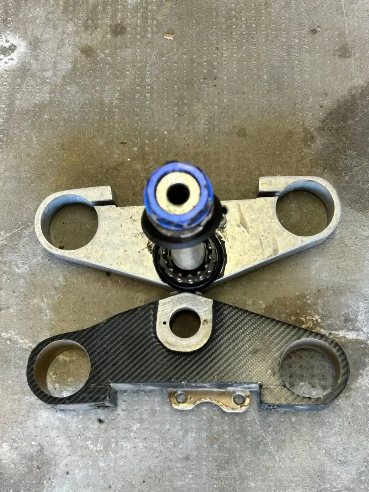 Piantone sterzo con piastre Yamaha R6 2008/2009 (3)