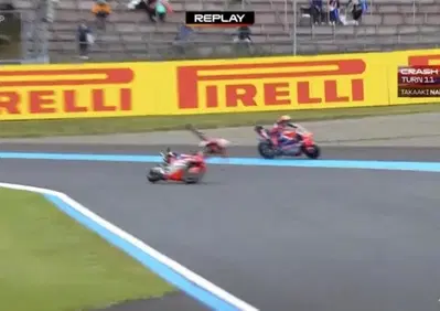 MotoGP, highside nelle FP1 per Takaaki Nakagami, frattura alla clavicola sinistra [VIDEO]