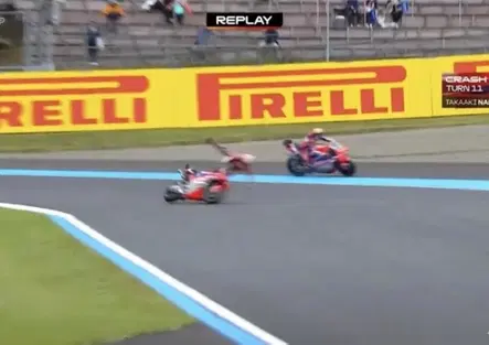 Highside nelle FP1 per Nakagami, frattura alla clavicola sinistra [VIDEO]