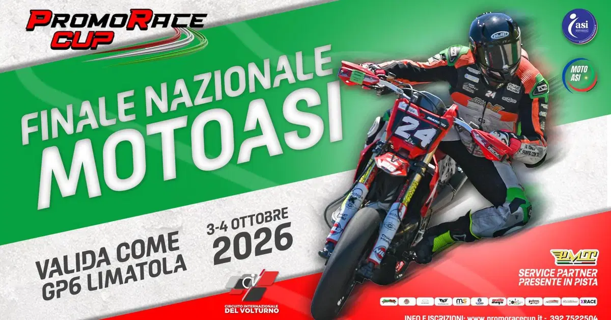 Finale Nazionale MotoASI 2026: a Limatola circa 100 piloti da tutta Italia per l’atto conclusivo