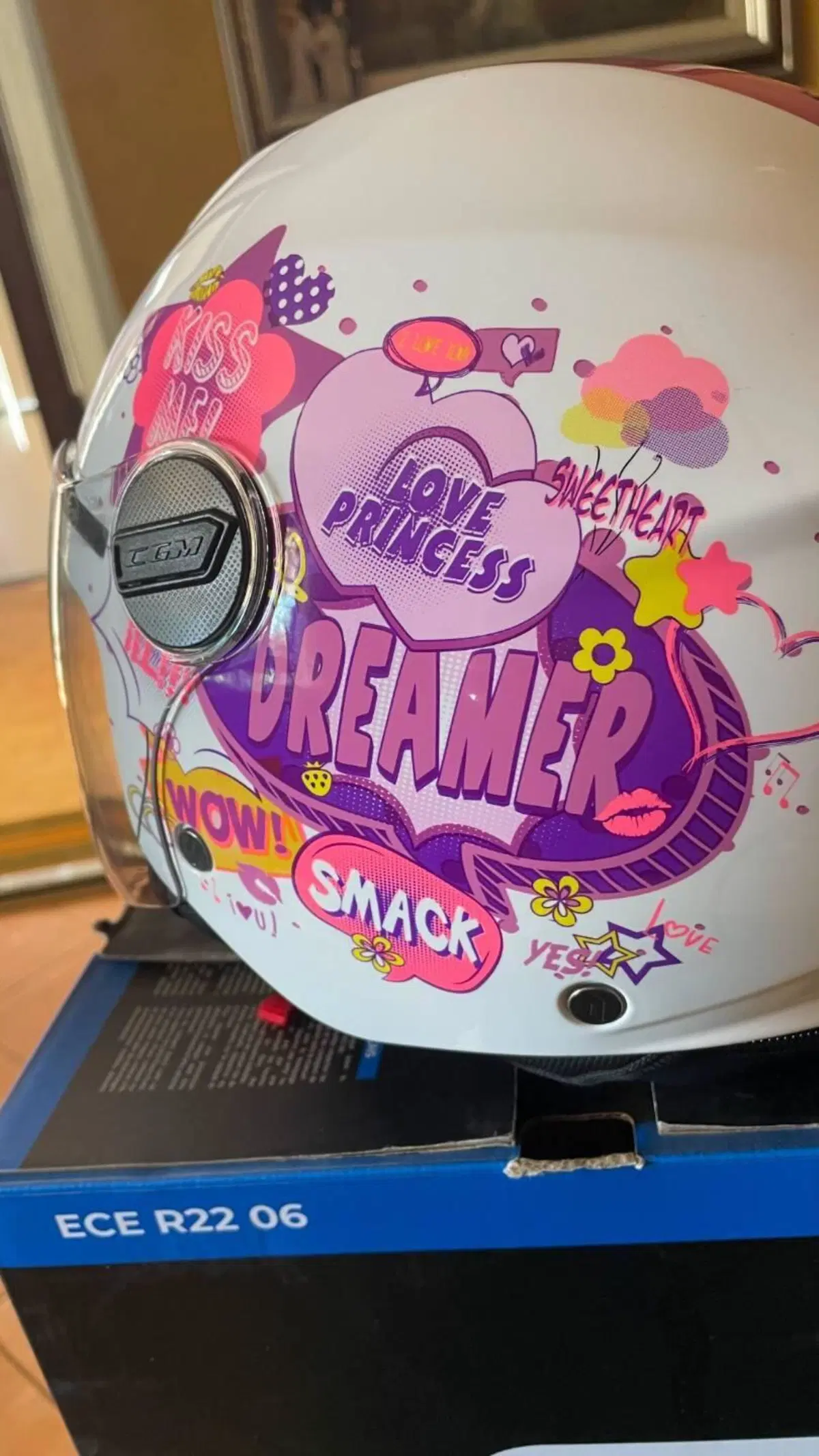 Casco bambina nuovo per scooter! CGM (2)