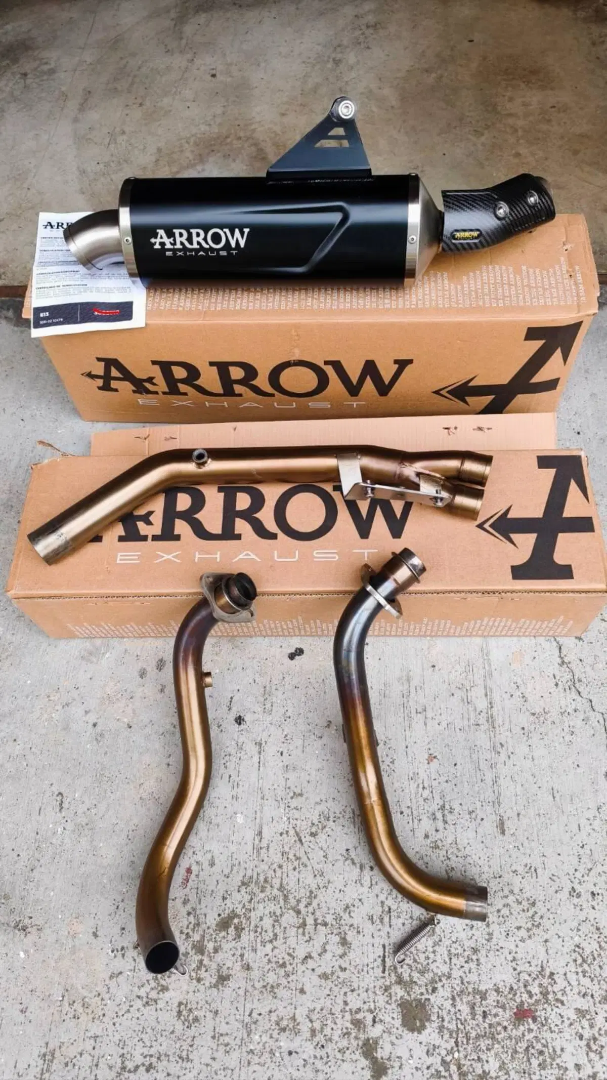 Scarico completo Arrow Morini X-Cape 700