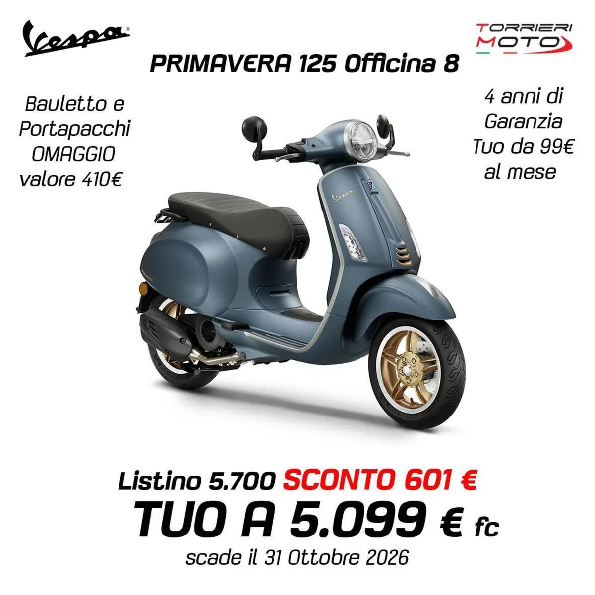 Vespa Primavera 125 Officina 8 (2026)