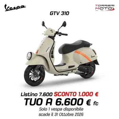 Vespa GTV 310 (2025 - 26) nuova