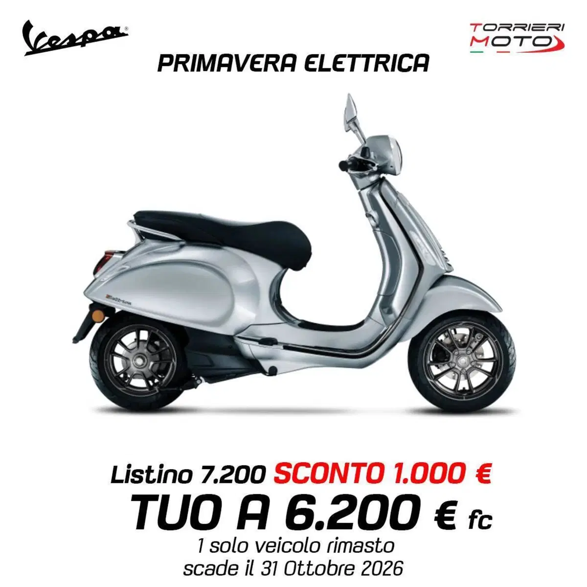 Vespa Primavera Elettrica 70 Tech (2024 - 26)