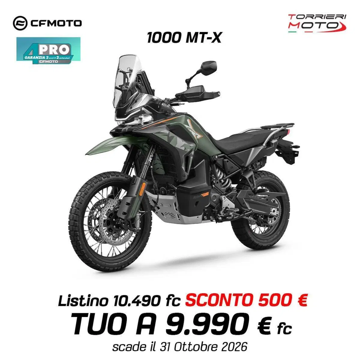 CFMOTO 1000MT-X High Seat (2026)