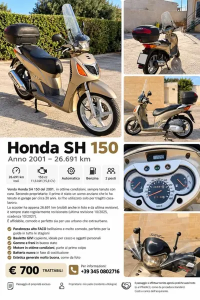 Honda @ 150 (2000 - 06) usata