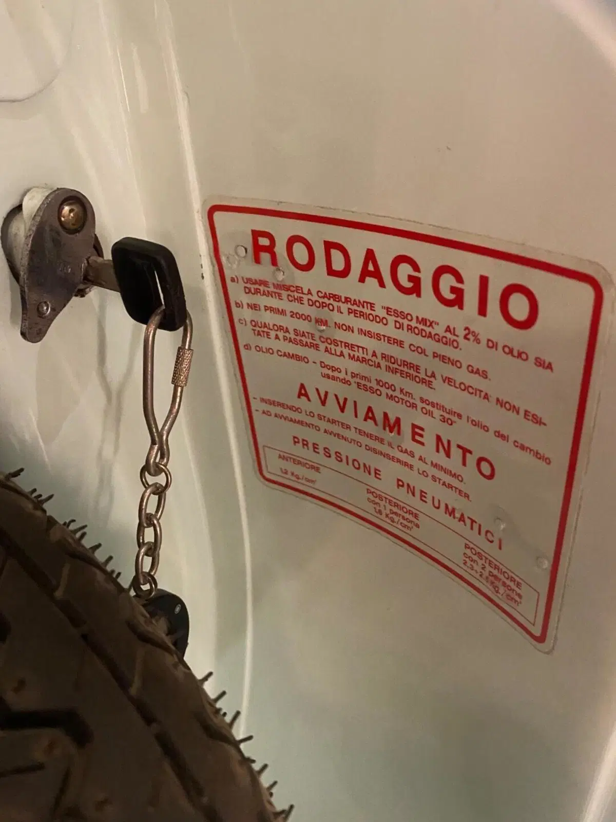 Piaggio Vespa 50N 1964, Sportellino piccolo, Documenti originali (13)