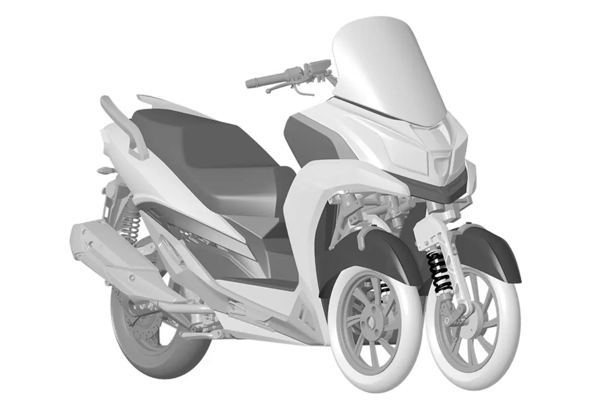 In arrivo il “baby CV3”? KYMCO brevetta un nuovo 3 ruote da città (2)