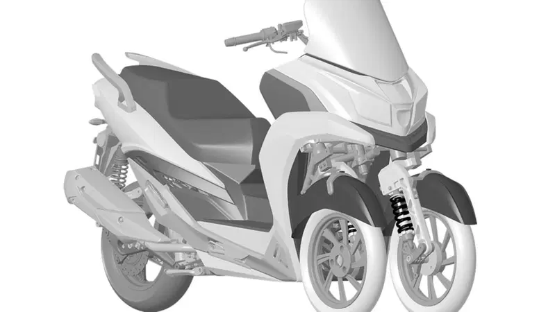 In arrivo il “baby CV3”? KYMCO brevetta un nuovo 3 ruote da città