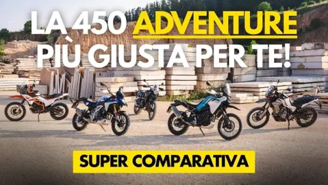 COMPARATIVA 450 ADVENTURE: qual è la migliore per fare STRADA e FUORISTRADA?