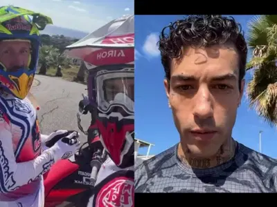 Ma che ci fanno Tony Effe e Tony Cairoli insieme in pista? I retroscena del 'test' di motocross [GALLERY]