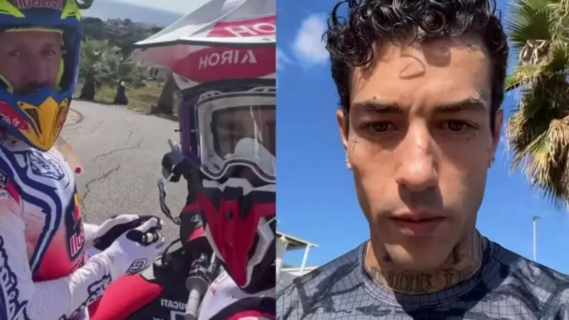 Ma che ci fanno Tony Effe e Tony Cairoli insieme in pista? I retroscena del 'test' di motocross [GALLERY]