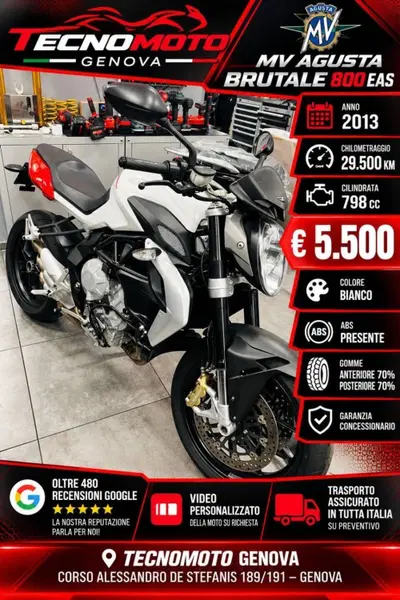 MV Agusta Brutale 800 EAS (2012 - 14) usata