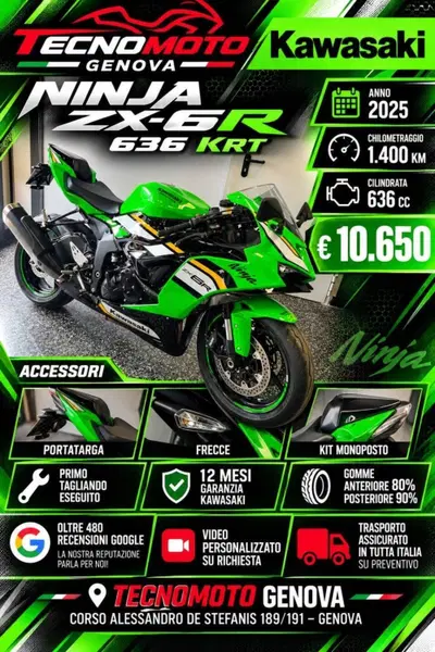Kawasaki Ninja 636 ZX-6R (2024 - 27) usata