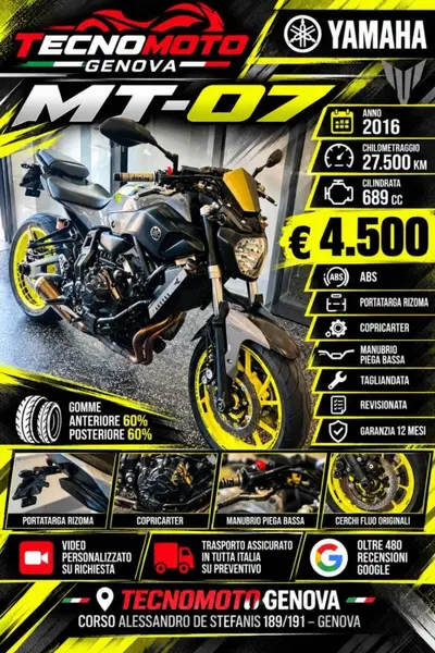 Yamaha MT-07 (2014 - 16) usata