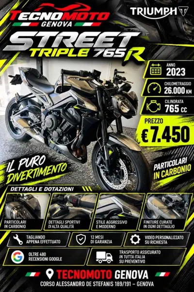 Triumph Street Triple 765 R (2023 - 26) usata