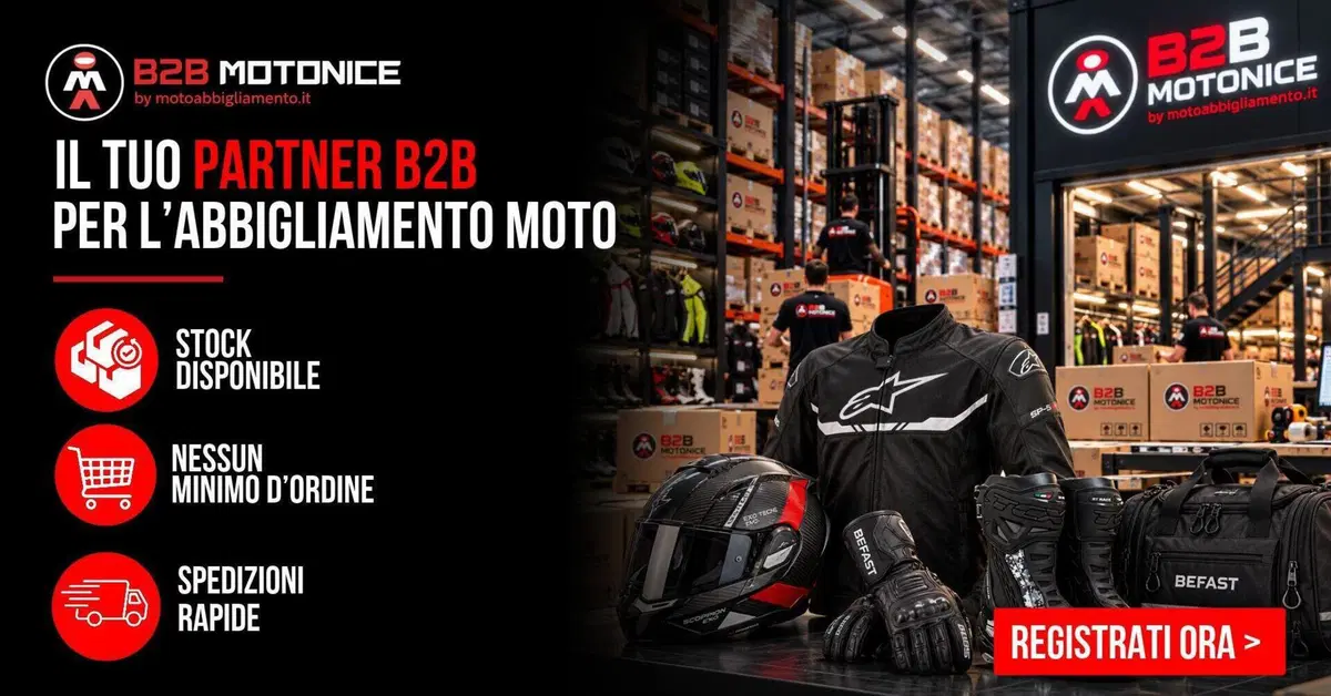 B2B MotoNice: la forza d’acquisto di Motoabbigliamento al servizio dei professionisti del settore mo