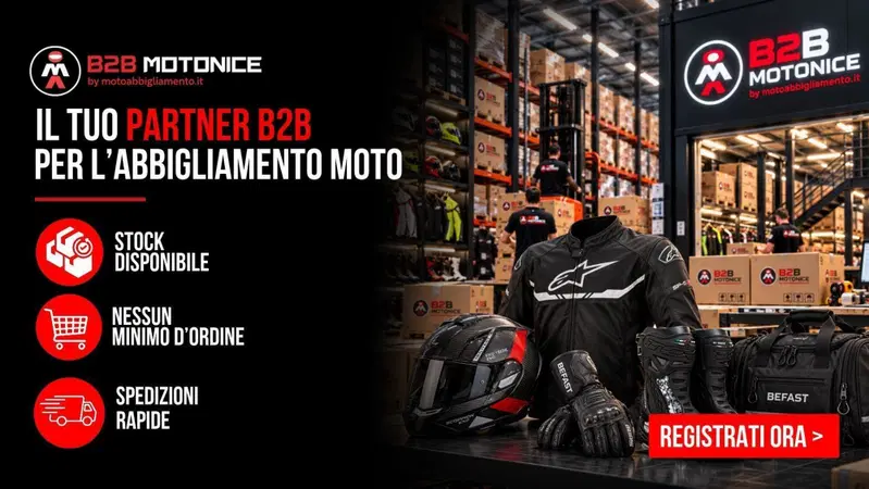B2B MotoNice: la forza d’acquisto di Motoabbigliamento al servizio dei professionisti del settore mo