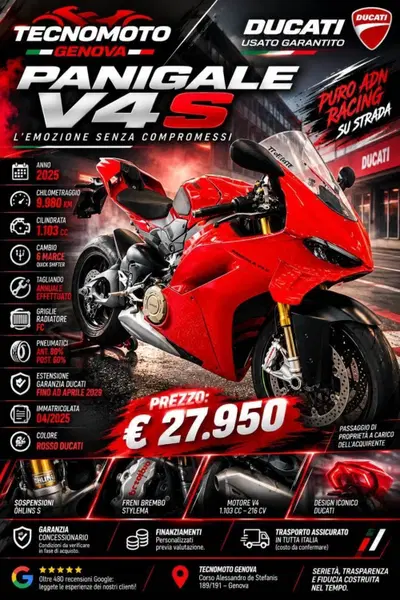 Ducati Panigale V4 S (2025 - 26) usata