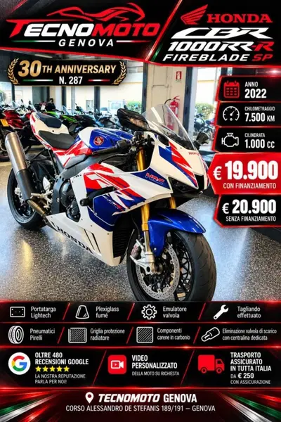 Honda CBR 1000 RR-R Fireblade SP 30th Anniversary (2022 - 23) usata