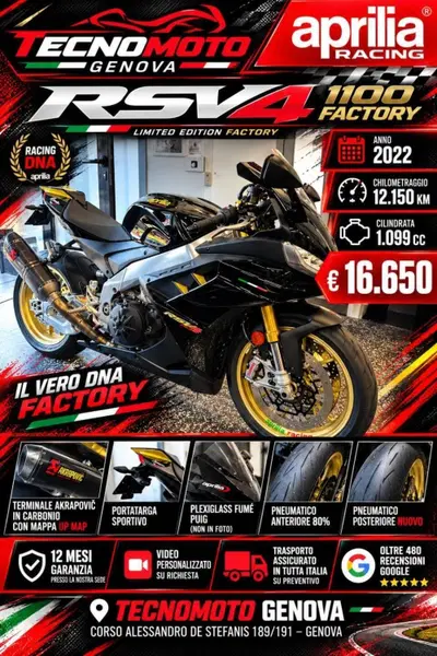 Aprilia RSV4 1100 Factory (2021 - 24) usata