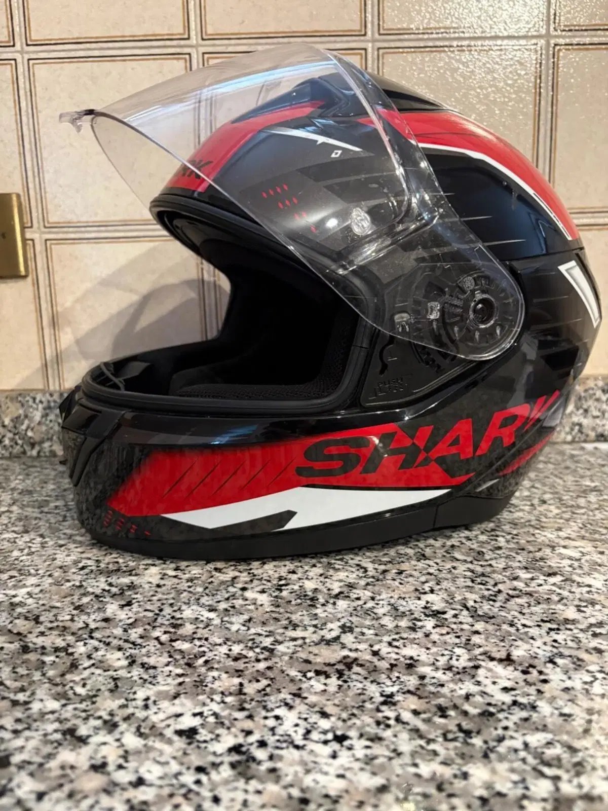 Casco Integrale Moto Shark Nero/Rosso (Condizioni Shark Helmets (2)