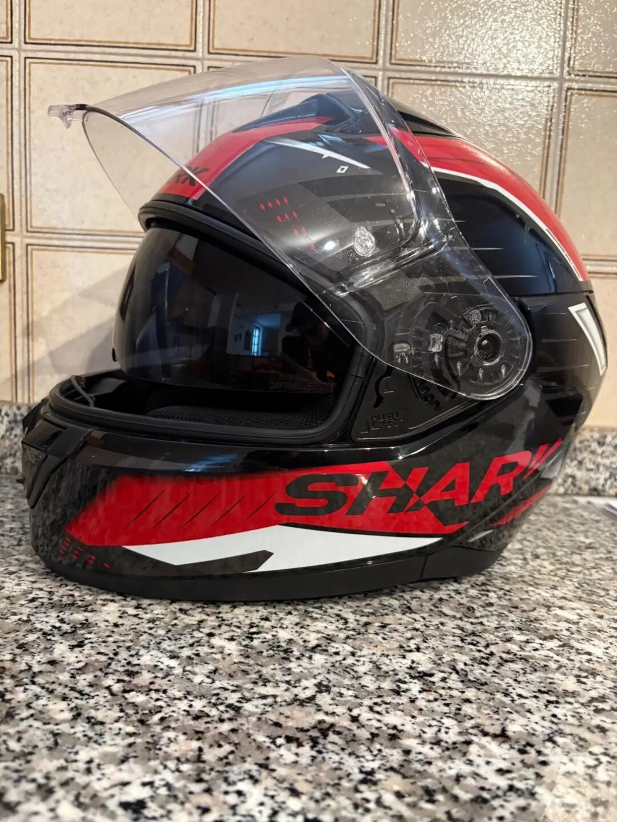 Casco Integrale Moto Shark Nero/Rosso (Condizioni Shark Helmets (3)